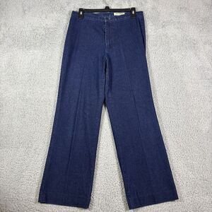 Eddie Bauer High-Rise Wide Leg Dark Wash Denim Trousers Classic Fit‎ Size 10